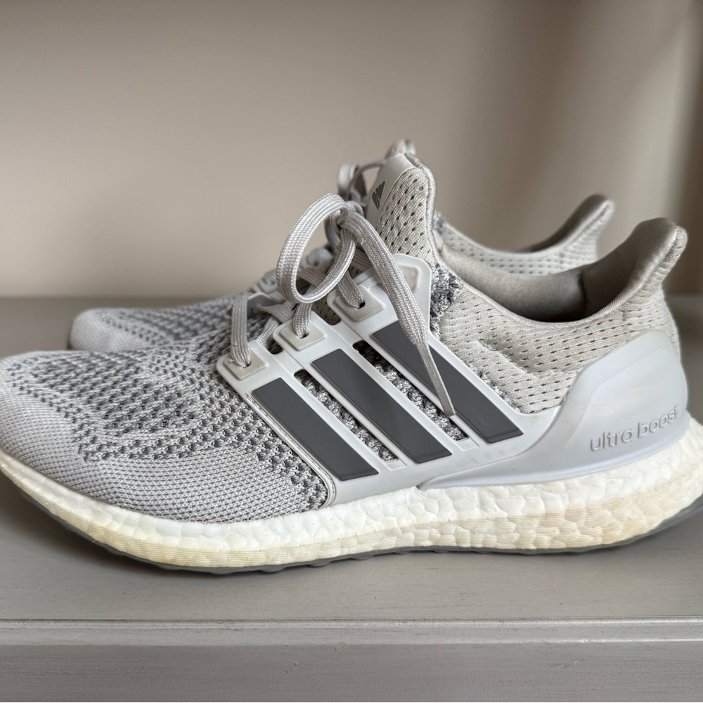 Adidas Ultra Boost Light Gray Running Shoes